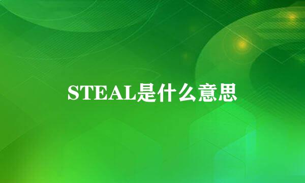 STEAL是什么意思