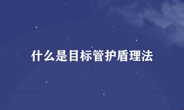 什么是目标管护盾理法