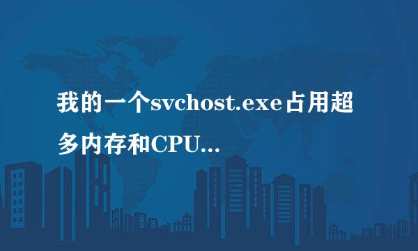 我的一个svchost.exe占用超多内存和CPU，请问日城怎么办