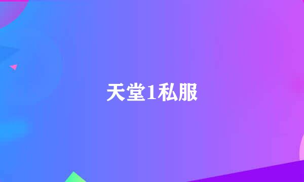 天堂1私服