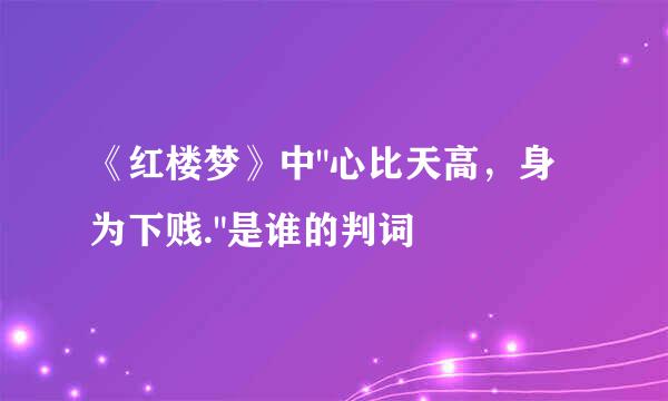 《红楼梦》中