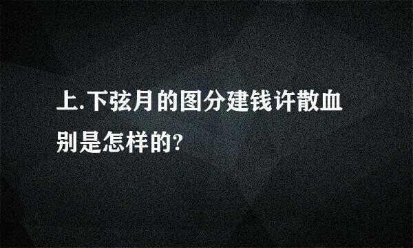 上.下弦月的图分建钱许散血别是怎样的?