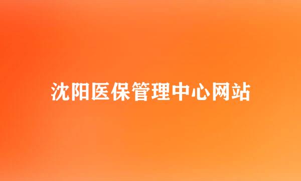 沈阳医保管理中心网站