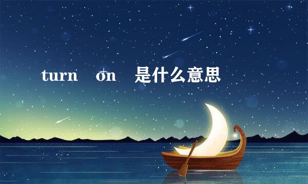 turn on 是什么意思