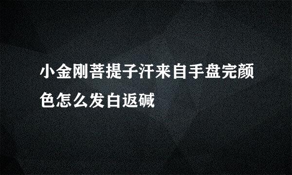 小金刚菩提子汗来自手盘完颜色怎么发白返碱