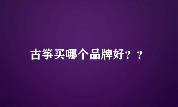 古筝买哪个品牌好？？