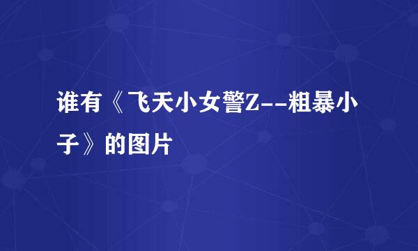 谁有《飞天小女警Z--粗暴小子》的图片