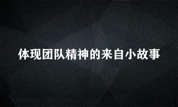 体现团队精神的来自小故事