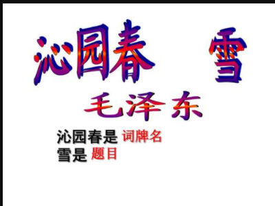 沁园春 词牌名的由来？