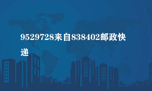9529728来自838402邮政快递