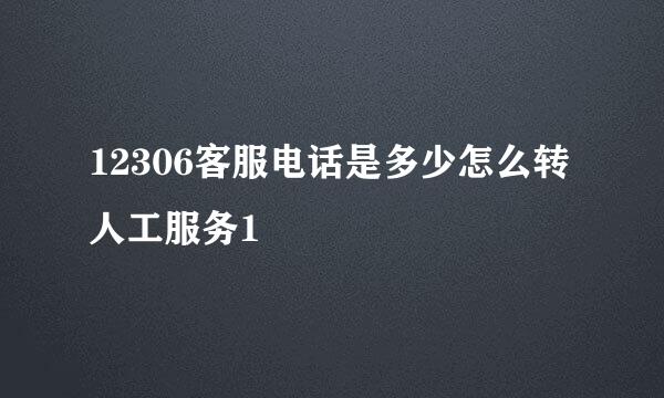 12306客服电话是多少怎么转人工服务1