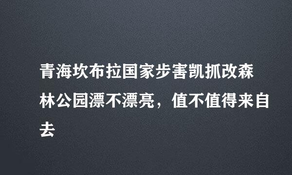 青海坎布拉国家步害凯抓改森林公园漂不漂亮，值不值得来自去