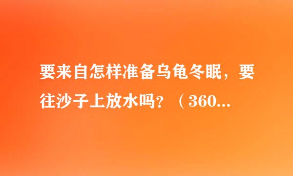 要来自怎样准备乌龟冬眠，要往沙子上放水吗？（360问答越详细越好）