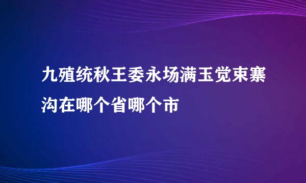 九殖统秋王委永场满玉觉束寨沟在哪个省哪个市