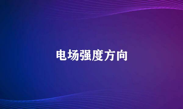 电场强度方向
