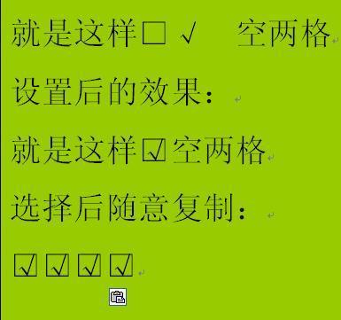 怎么在方框中打对勾