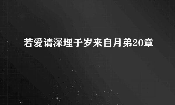若爱请深埋于岁来自月弟20章
