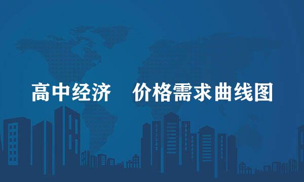 高中经济 价格需求曲线图