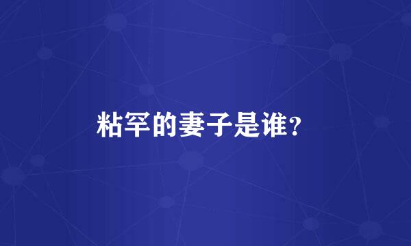 粘罕的妻子是谁？