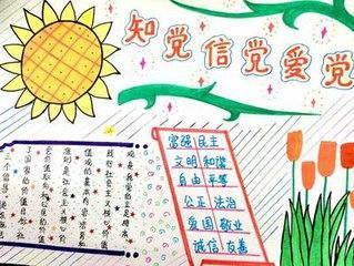 跟党走听党话学党史手抄报铁打息急聚内容