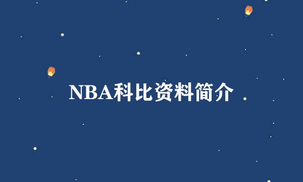 NBA科比资料简介