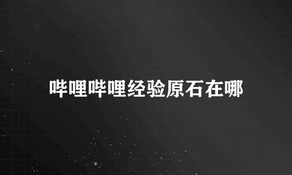 哔哩哔哩经验原石在哪