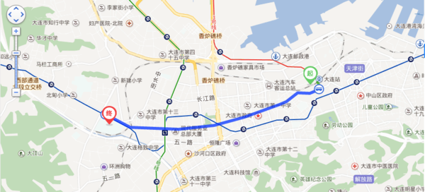 从大连火车站到大连交通大学旅顺校区怎么坐公交？