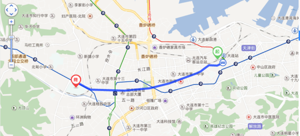 从大连火车站到大连交通大学旅顺校区怎么坐公交？