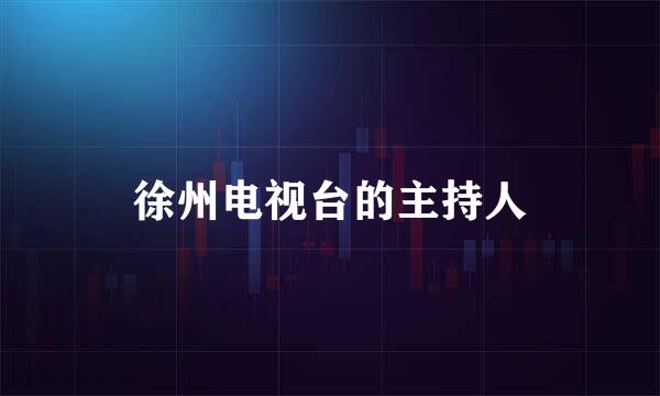 徐州电视台的主持人