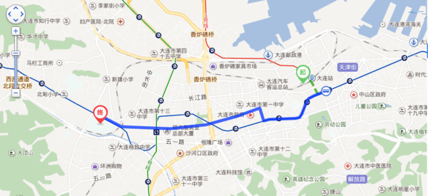从大连火车站到大连交通大学旅顺校区怎么坐公交？
