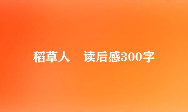 稻草人 读后感300字