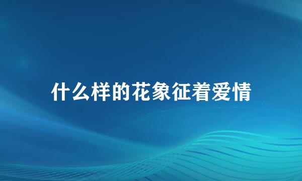 什么样的花象征着爱情