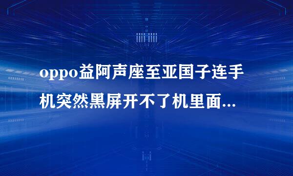 oppo益阿声座至亚国子连手机突然黑屏开不了机里面的内存怎么调出来