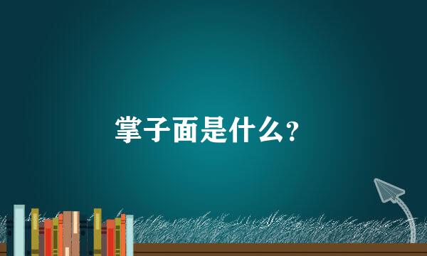 掌子面是什么？