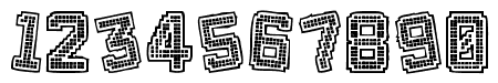 好看的数字字来自体