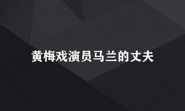 黄梅戏演员马兰的丈夫