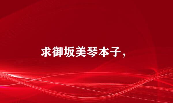 求御坂美琴本子，