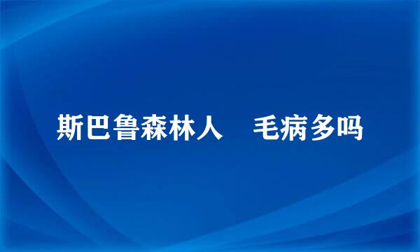 斯巴鲁森林人 毛病多吗