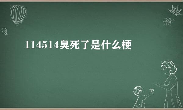 114514臭死了是什么梗