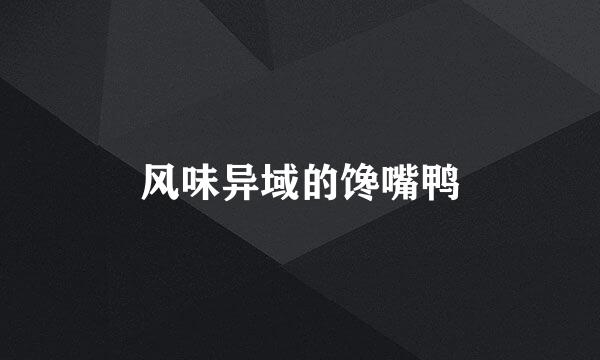 风味异域的馋嘴鸭