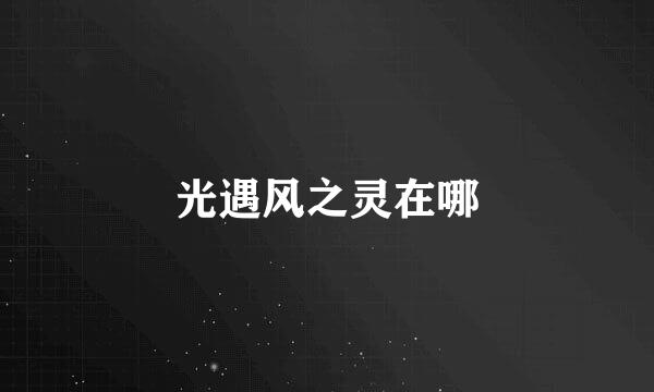 光遇风之灵在哪