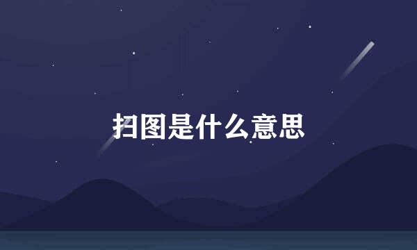 扫图是什么意思