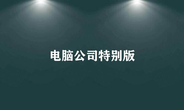 电脑公司特别版