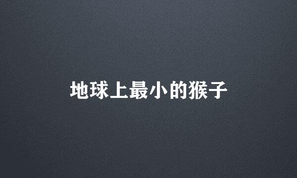 地球上最小的猴子