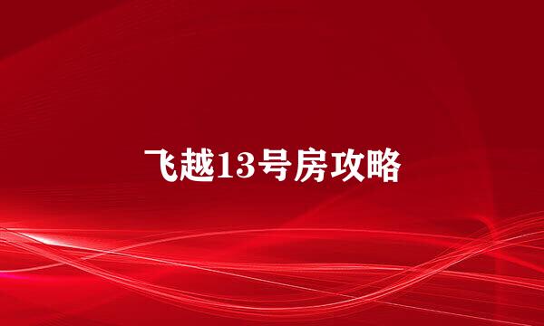 飞越13号房攻略