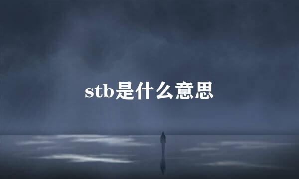 stb是什么意思