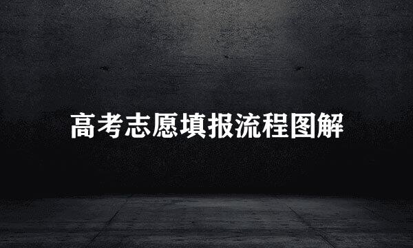 高考志愿填报流程图解