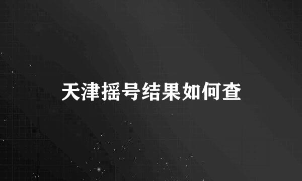 天津摇号结果如何查