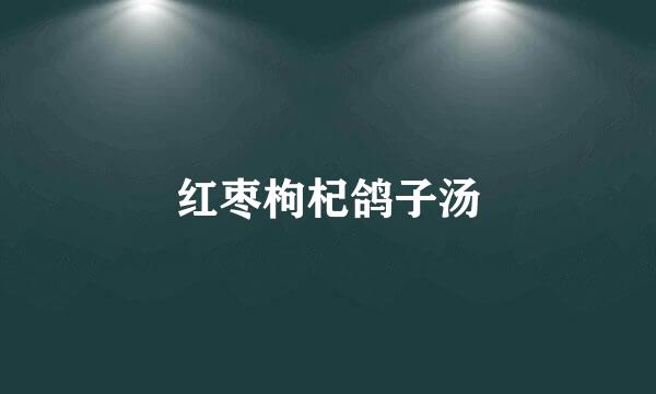 红枣枸杞鸽子汤
