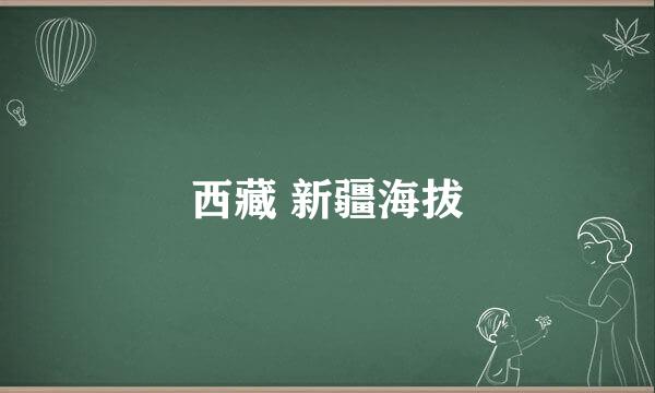 西藏 新疆海拔